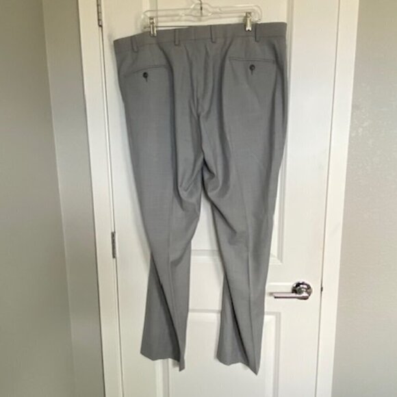 CALVIN KLEIN Men's Slim Fit Gray Grey Wool Blend Dress Pants Slacks 42 x 32 - Picture 8 of 12